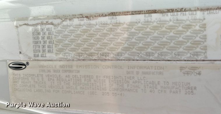 image for item EK4605 2005 Sterling  Acterra utility / service truck