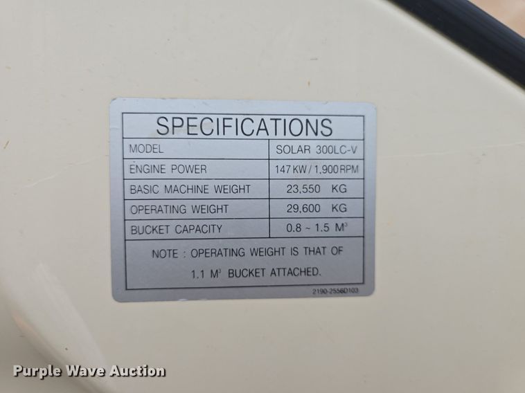 image for item EK5909 2004 Daewoo SL300LC-V excavator