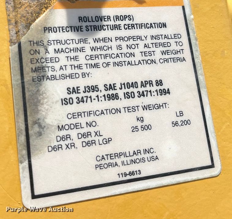 image for item EK8504 2004 Caterpillar  D6R XL dozer