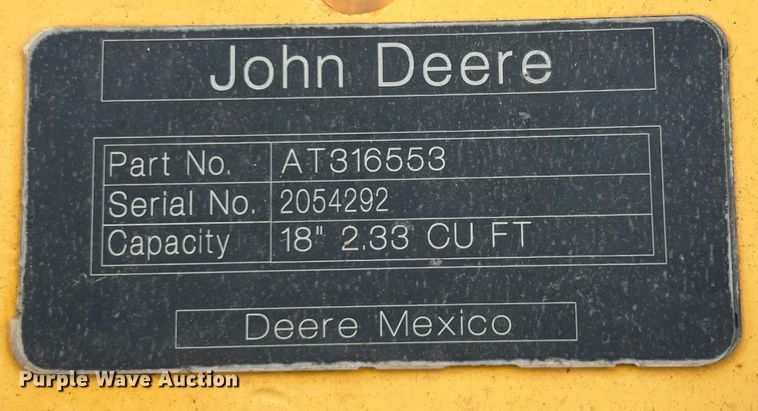 image for item KV9758 John Deere AT316553 18