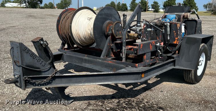 image for item KW9017 Shop built underground cable puller