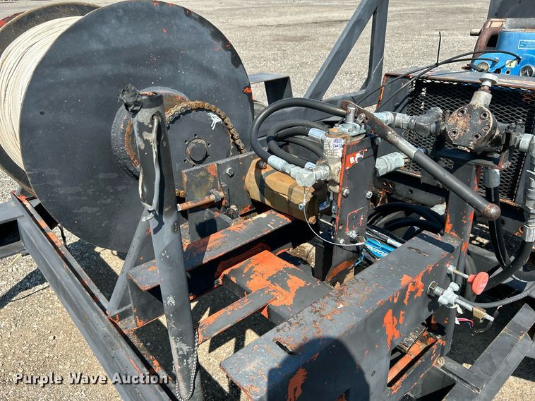 image for item KW9017 Shop built underground cable puller