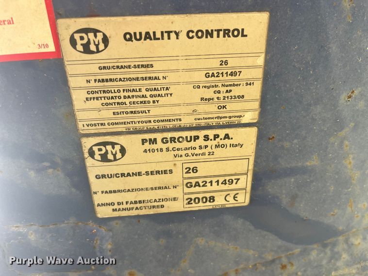 image for item LD9526 2008 PM 26P crane