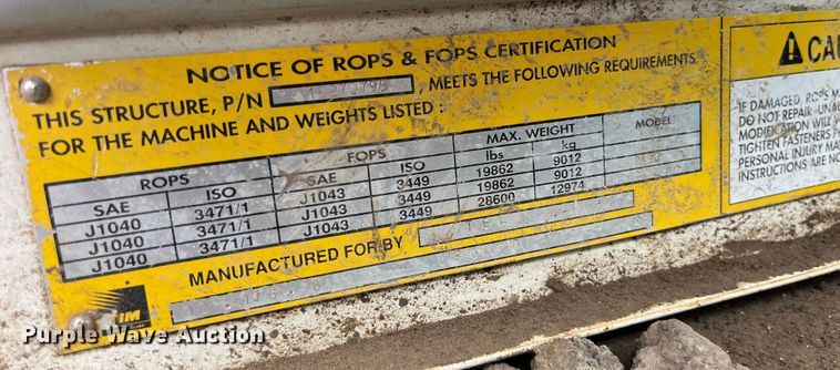 image for item LD9538 1999 Terex TA30 cab