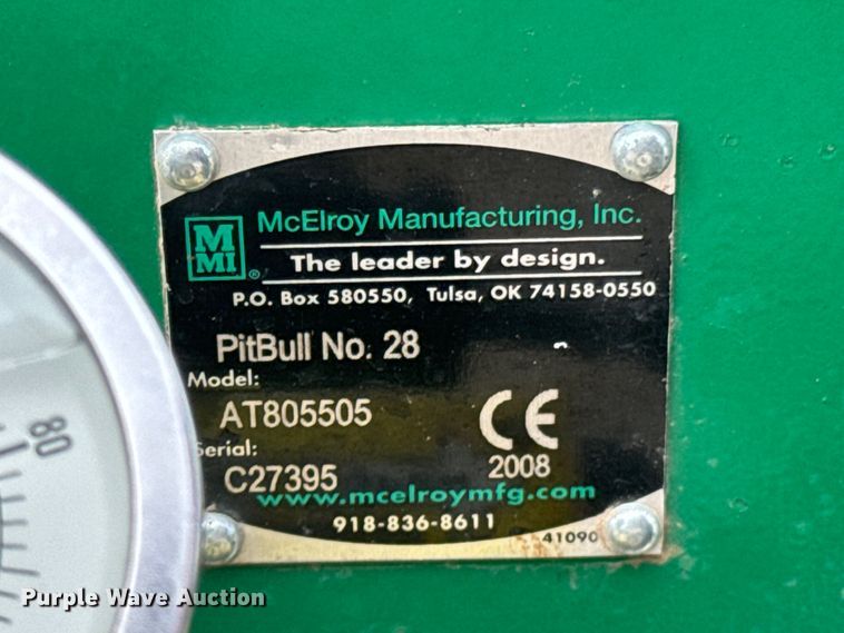 image for item ND9352 McElroy TracStar Pitbull 28 poly fusion machine