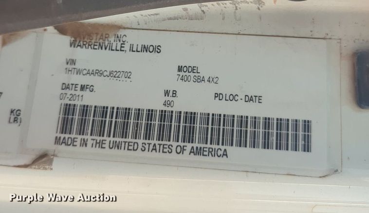 image for item NG9759 2012 International WorkStar 7300 bucket truck