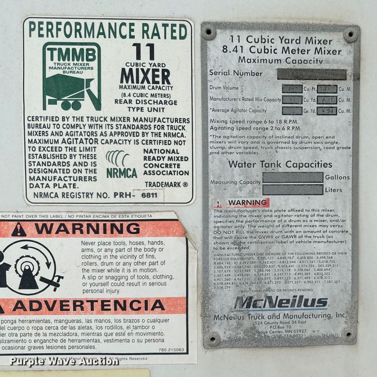 image for item NL9799 2015 Kenworth W900 ready mix truck