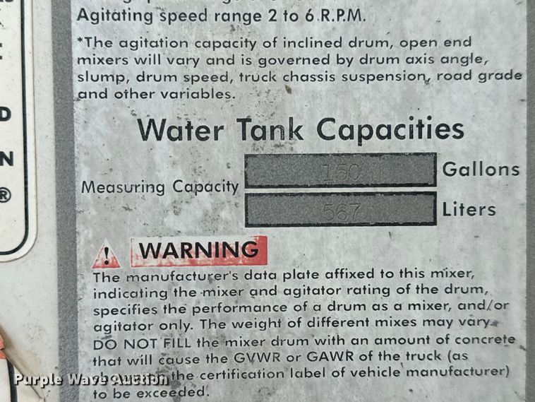 image for item NL9799 2015 Kenworth W900 ready mix truck