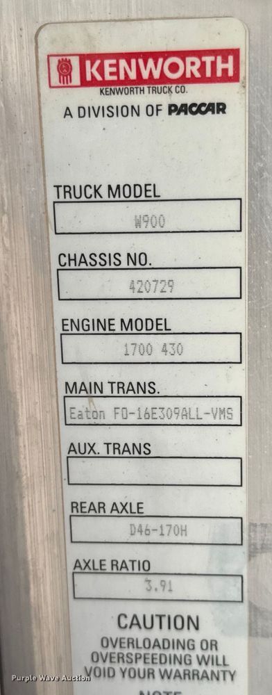 image for item NL9799 2015 Kenworth W900 ready mix truck