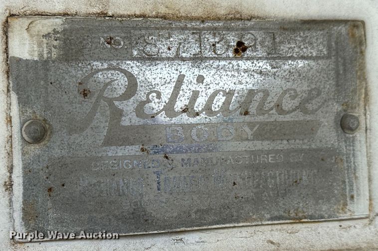 image for item NL9801 1992 Reliance  transfer trailer