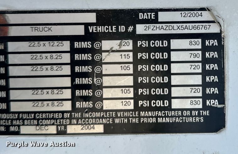 image for item NL9802 2005 Sterling  L9500 ready mix truck