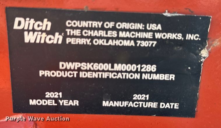 image for item NT9192 2021 Ditch Witch SK600 compact utility loader