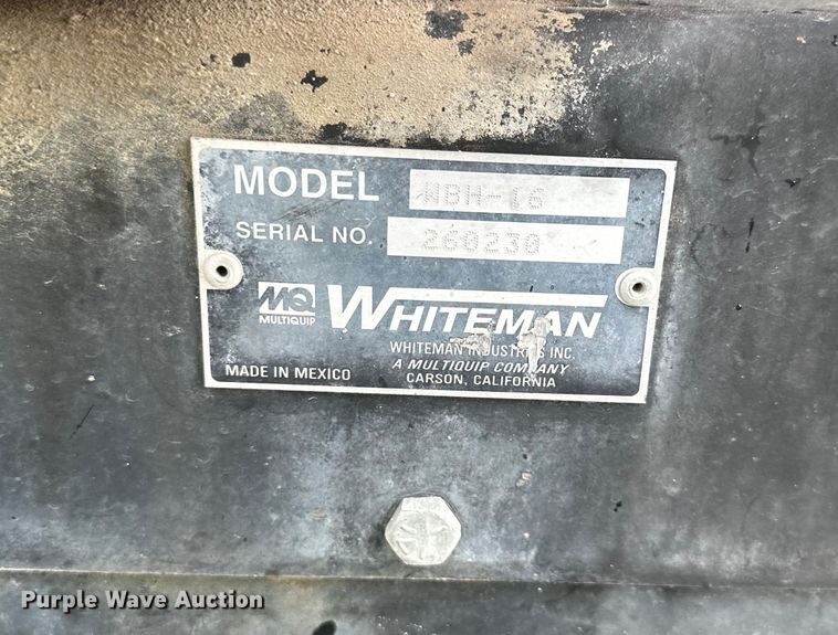 image for item NT9226 Whiteman  WBH-16 concrete buggy