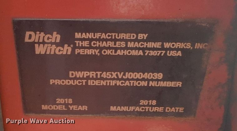 image for item NZ9725 2018 Ditch Witch  RT45 trencher