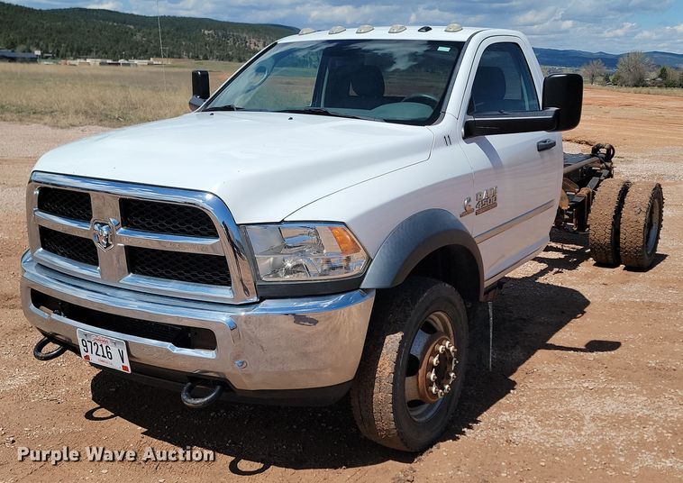 image for item NZ9761 2016 Dodge Ram 4500HD truck cab and chassis