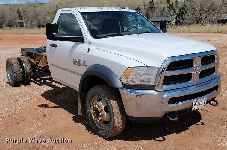 image for item NZ9761 2016 Dodge Ram 4500HD truck cab and chassis