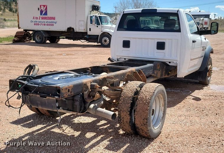 image for item NZ9761 2016 Dodge Ram 4500HD truck cab and chassis