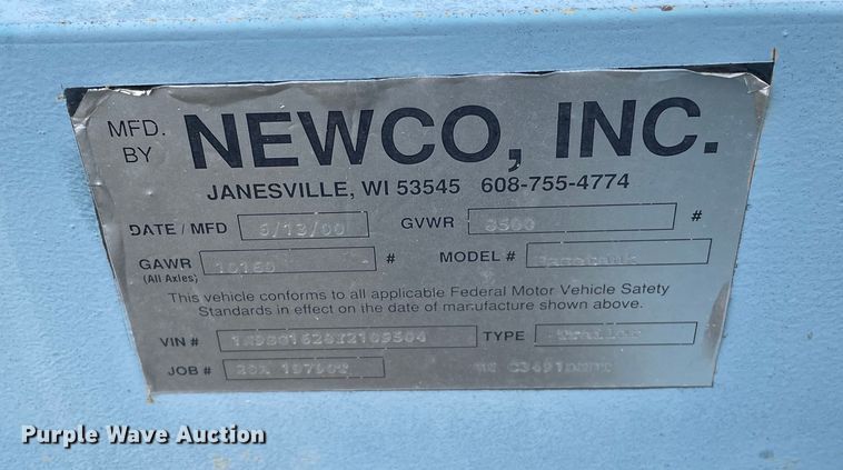 image for item OG9932 2000 Newco Inc  generator