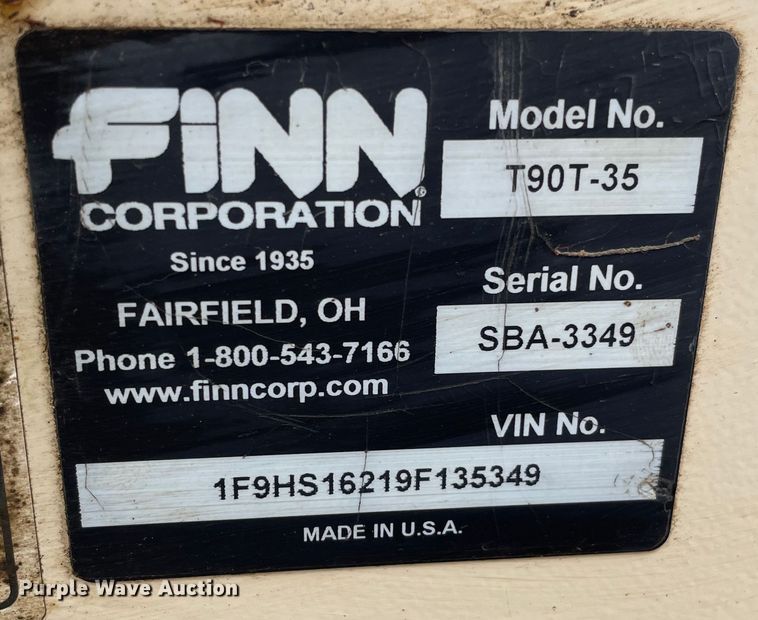 image for item OG9942 2007 Finn  T90 hydroseeder