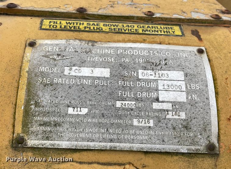 image for item OG9943 1998 Case  860 trencher 