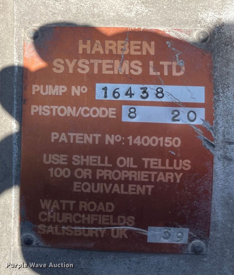 image for item OG9945 1984 Harben 4010 vacuum excavator