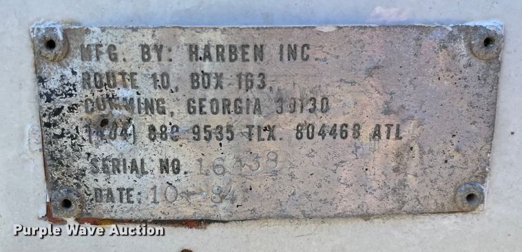 image for item OG9945 1984 Harben 4010 vacuum excavator