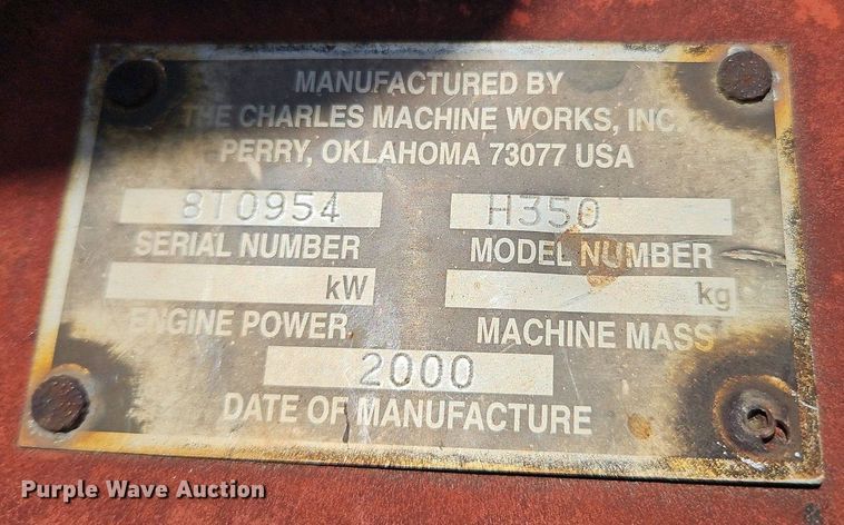 image for item OK9882 2000 Ditch Witch 3700DD trencher