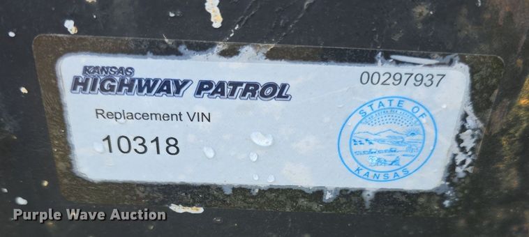 image for item DM1603 1986 JFW equipment trailer