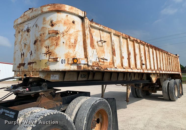 image for item DM7850 1992 Lufkin SD-31 end dump trailer