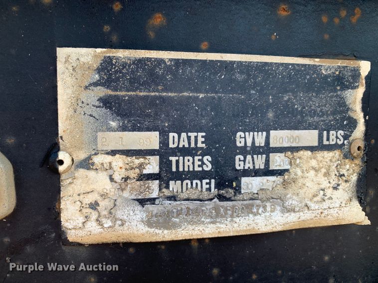 image for item DM7860 1999 CPS SBD30 bottom dump trailer