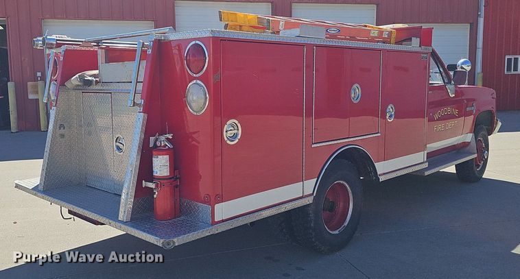 image for item DP0885 1983 Chevrolet Custom Deluxe K30 brush fire truck
