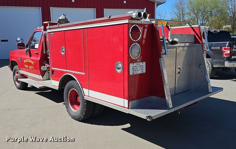 image for item DP0885 1983 Chevrolet Custom Deluxe K30 brush fire truck