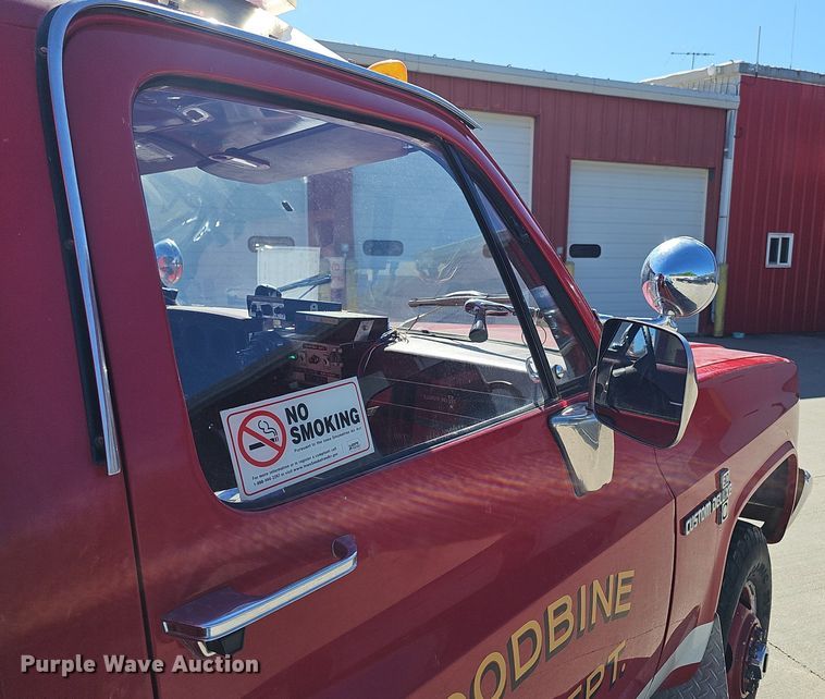 image for item DP0885 1983 Chevrolet Custom Deluxe K30 brush fire truck