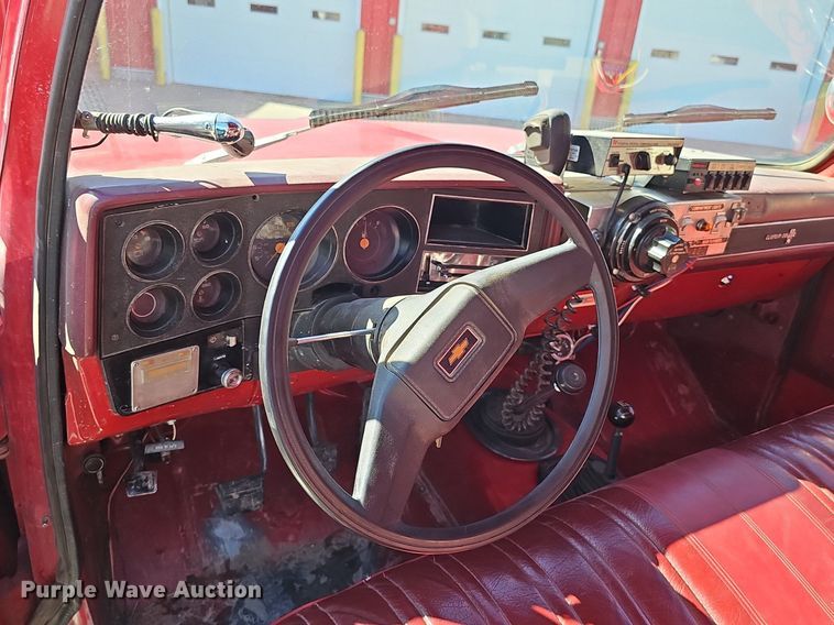 image for item DP0885 1983 Chevrolet Custom Deluxe K30 brush fire truck
