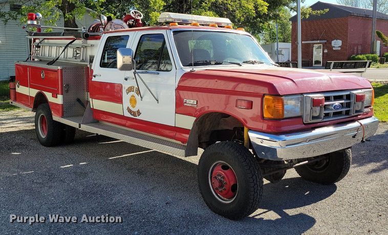 image for item DP1468 1991 Ford F450 Super Duty brush fire truck