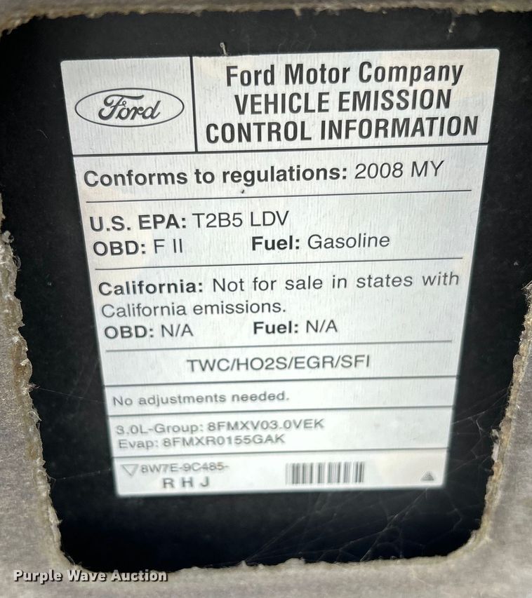 image for item EG0334 2008 Ford  Fusion 