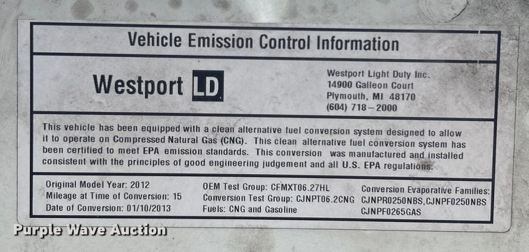 image for item EG0349 2012 Ford F250 Super Duty pickup truck