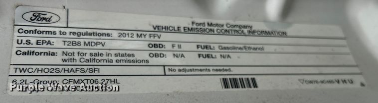 image for item EG0350 2012 Ford F250 Super Duty pickup truck