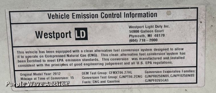 image for item EG0350 2012 Ford F250 Super Duty pickup truck