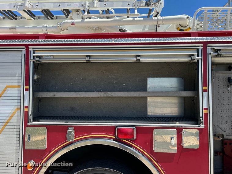 image for item EG0389 2000 Pierce Telesquirt 65 Aerial Ladder ladder fire truck