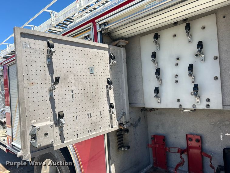 image for item EG0389 2000 Pierce Telesquirt 65 Aerial Ladder ladder fire truck