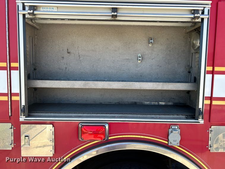 image for item EG0389 2000 Pierce Telesquirt 65 Aerial Ladder ladder fire truck