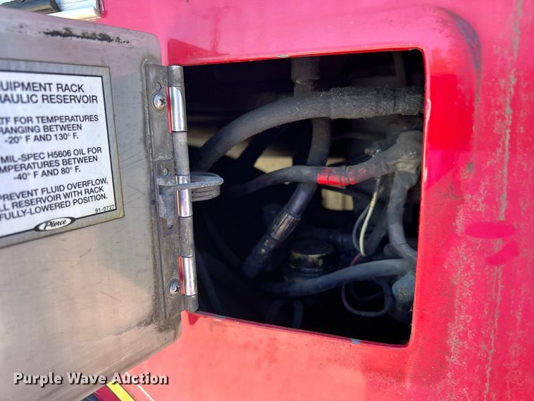 image for item EG0389 2000 Pierce Telesquirt 65 Aerial Ladder ladder fire truck