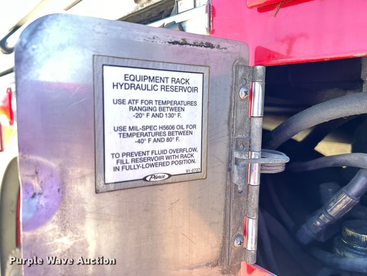 image for item EG0389 2000 Pierce Telesquirt 65 Aerial Ladder ladder fire truck