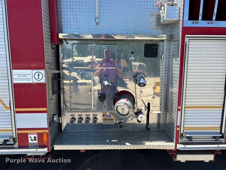 image for item EG0389 2000 Pierce Telesquirt 65 Aerial Ladder ladder fire truck