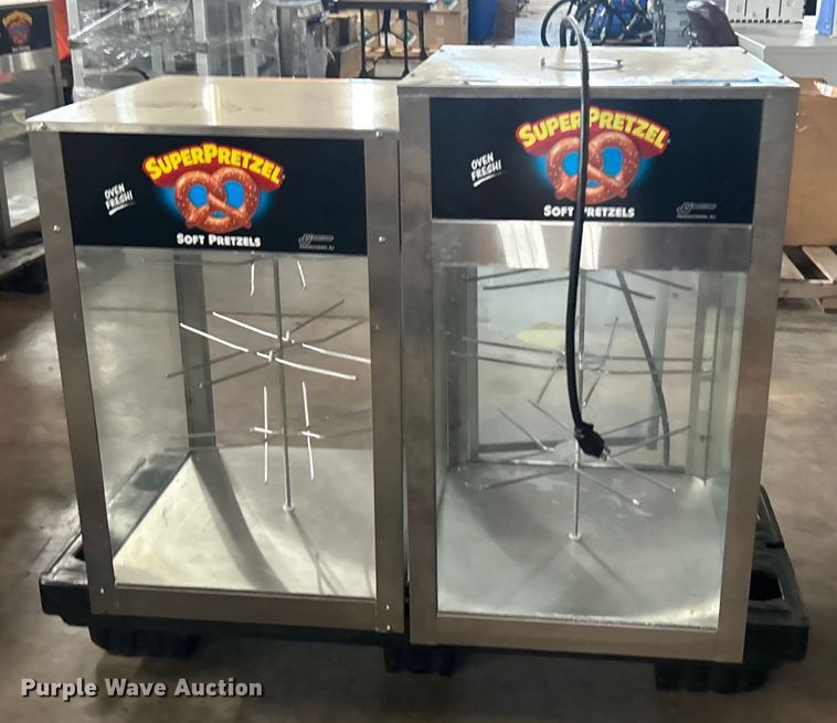 image for item EG0426 (2) J&J Super Pretzel 825 pretzel warmer