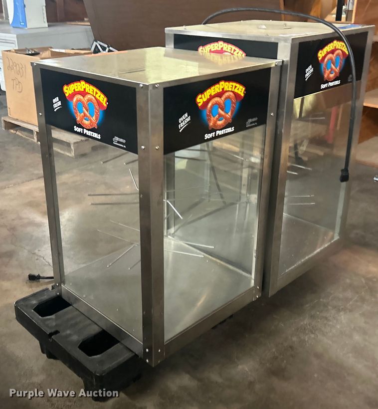 image for item EG0426 (2) J&J Super Pretzel 825 pretzel warmer