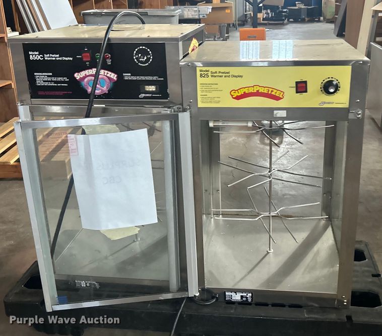 image for item EG0426 (2) J&J Super Pretzel 825 pretzel warmer