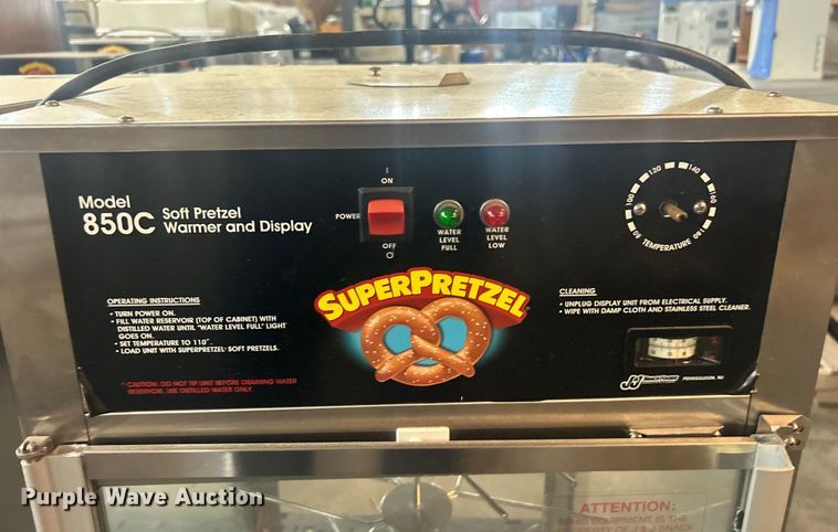 image for item EG0427 (2) - J&J Super Pretzel 825 pretzel warmer