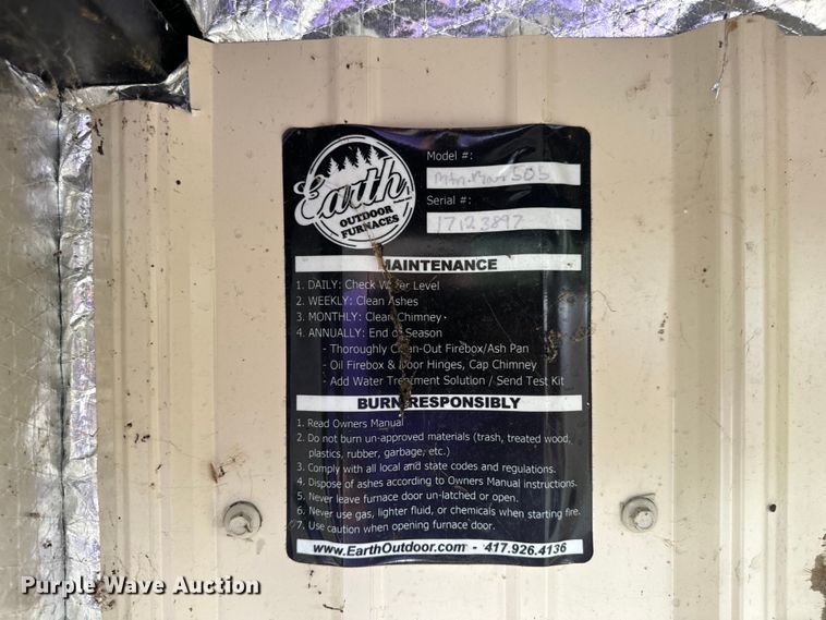 image for item EH6790 Earth Mtn. Man 505 wood furnace